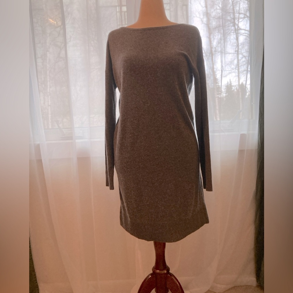Banana Republic Gray Sweater Dress.